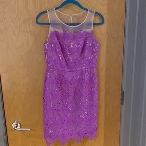 Magenta lace dress